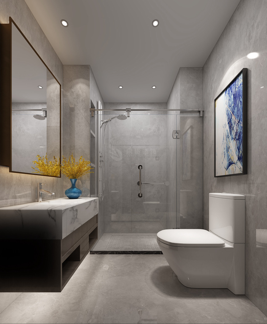 普華淺水灣五居室180平米簡歐風格主衛生間