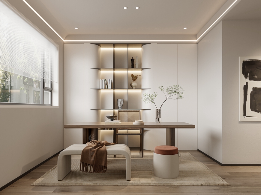 藍光公(gōng)園華府頂躍275平米現代極簡風格多(duō)功能(néng)房