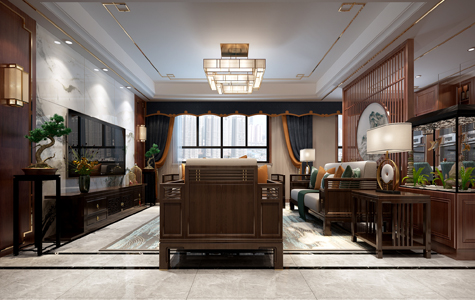 旺座城海德(dé)堡四居室160平米新(xīn)中(zhōng)式