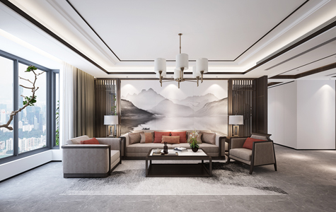 昌建城三居室161平米新(xīn)中(zhōng)式東方詩韻